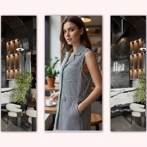 Currrent Elliott dress 1 BLUE WHITE